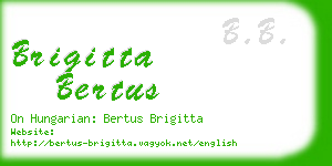 brigitta bertus business card